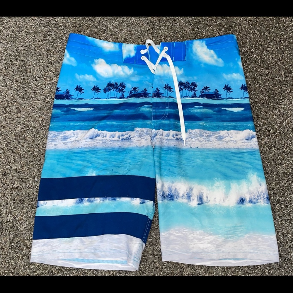 Young mens swim trunks